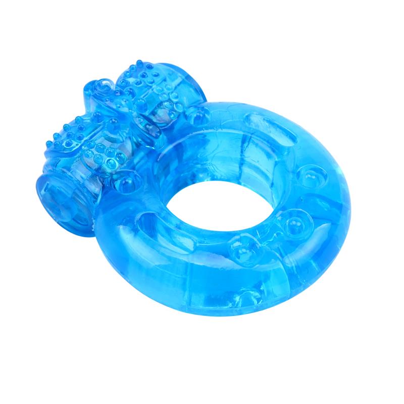 Anillo para el Pene y Vibracion 18 cm Azul