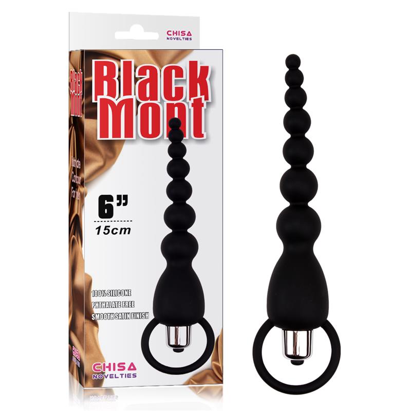 Cadena Anal Elite Power 195 cm Silicona Negro