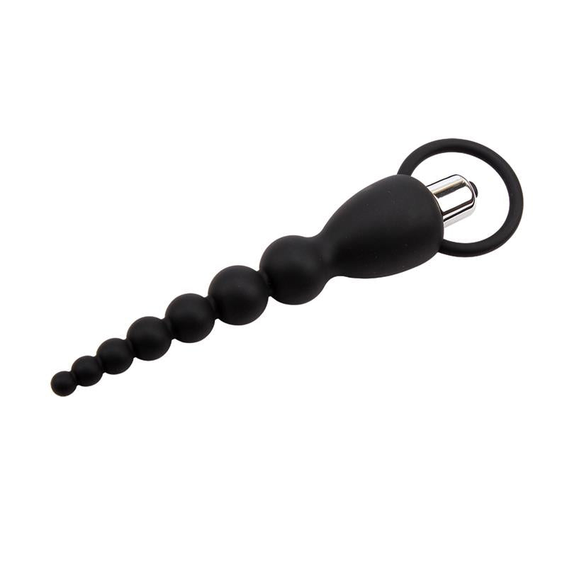 Cadena Anal Elite Power 195 cm Silicona Negro