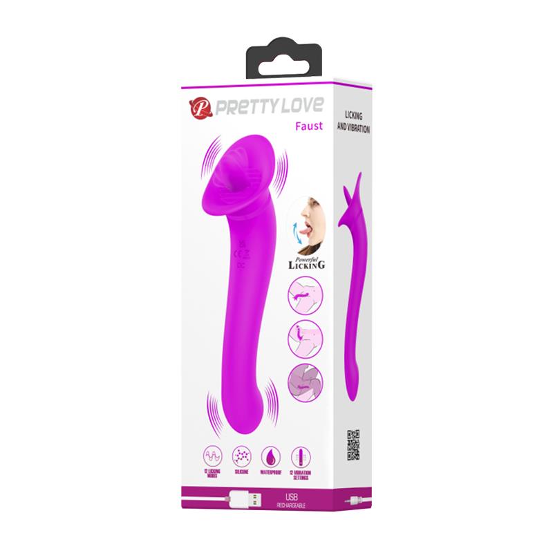 Faust Vibrador con Lengua Estimuladora USB