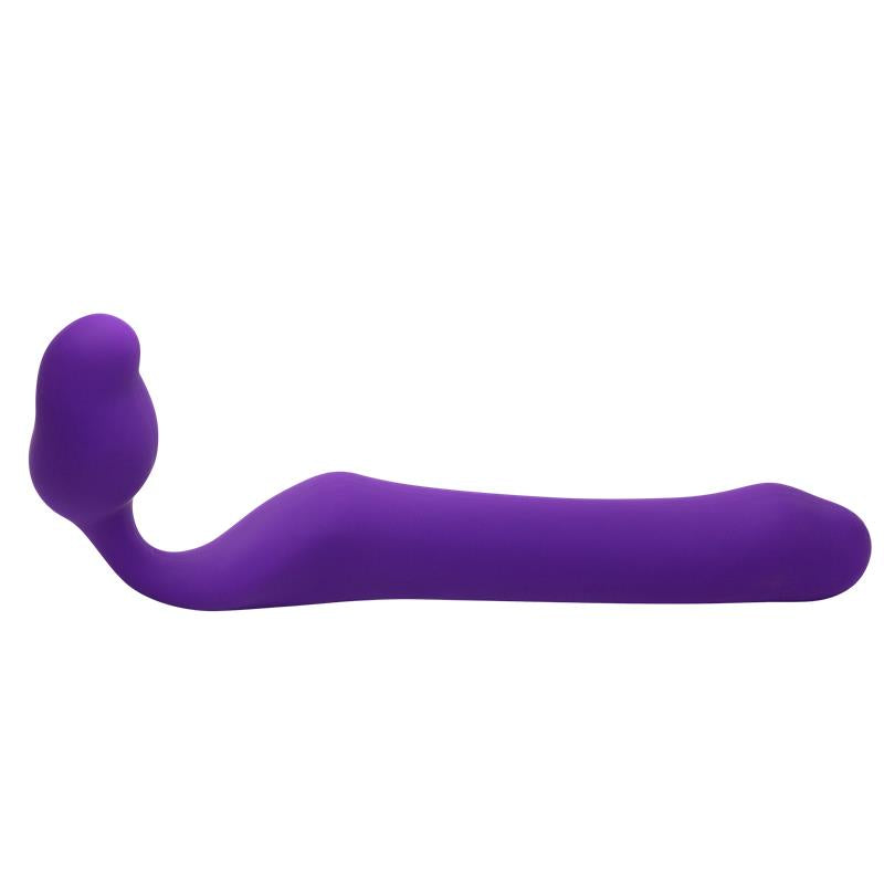 Queens L Dildo Strap On sin Tirantes Silicona Purpura Oscuro