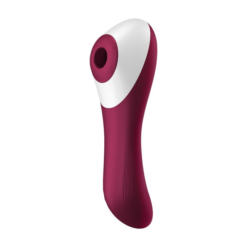 Dual Crush Vibrador y Succionador USB Rojo