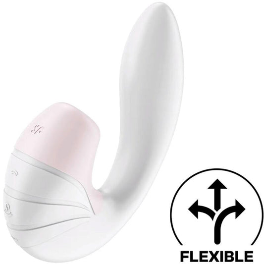 Supernova Succionador y Vibrador Super Flexible USB Blanco