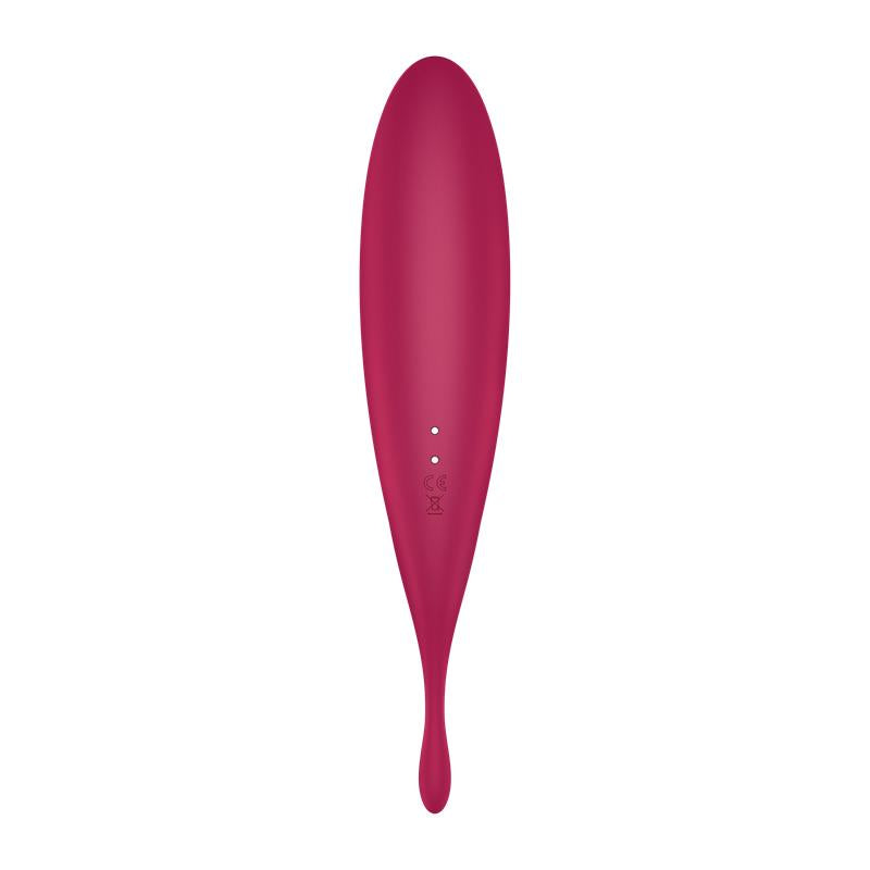 Twirling Pro Succionador y Vibrador APP Satisfyer Connect Dark Red