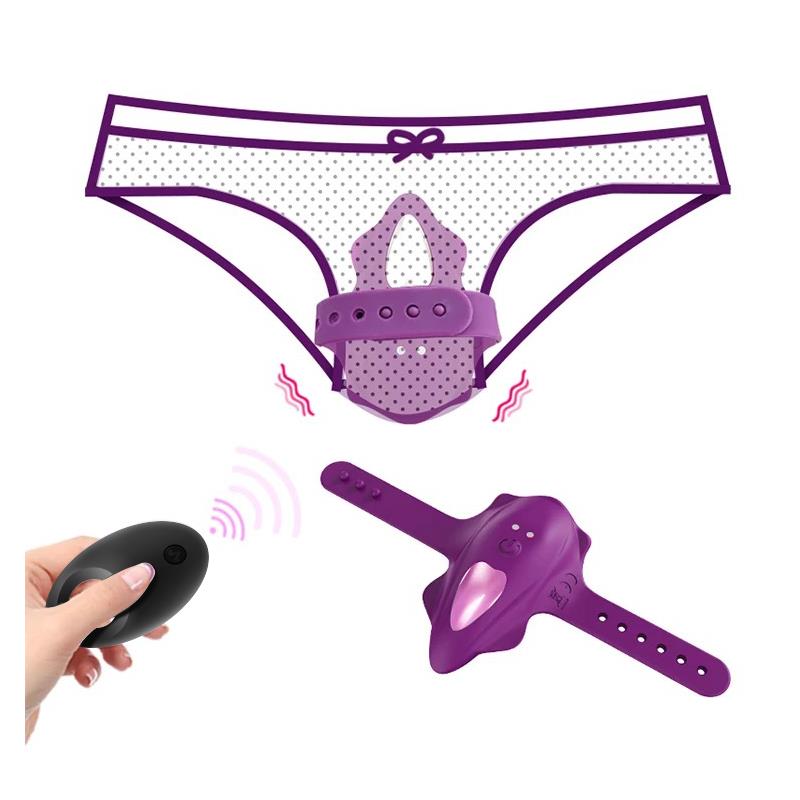 No Seventeen Estimulador de Braguita Control Remoto USB Magnetico Purpura