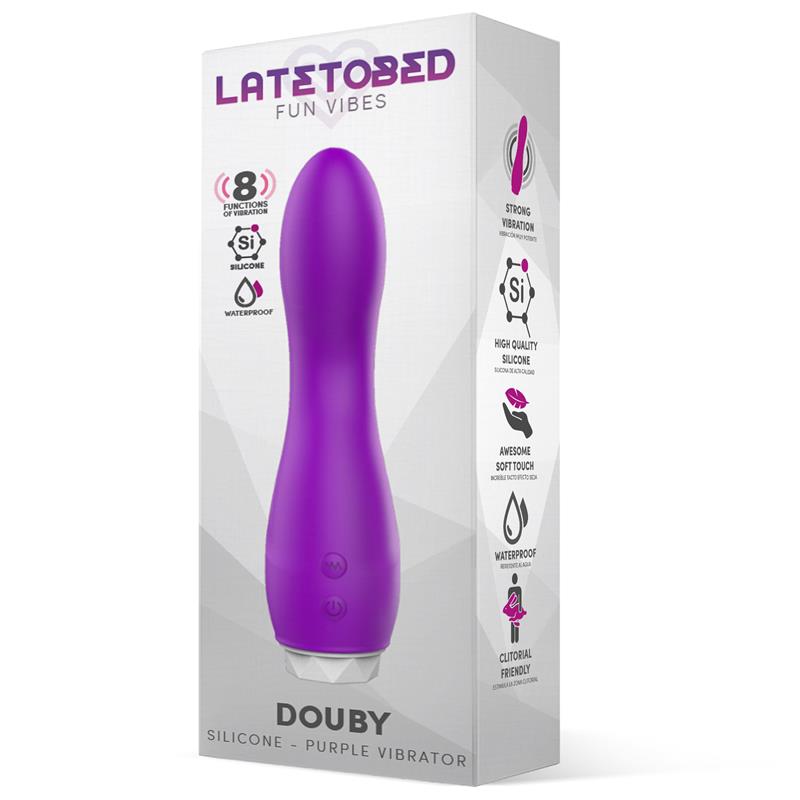 Douby Vibrador Silicona Purpura