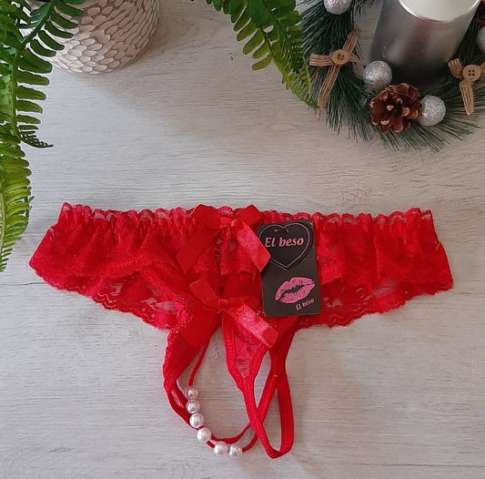 Bragas Rojas Sexys (TR373) - Stock Almacén