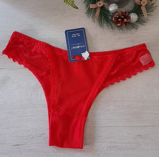 Bragas Rojas Sexys (TR377) - Stock Almacén