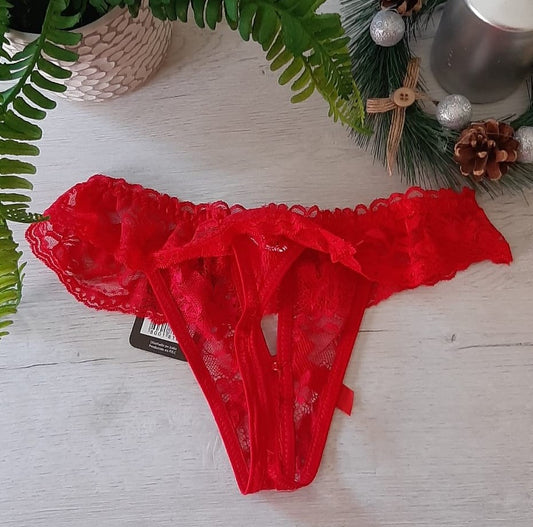 Bragas Rojas Sexys (TR374) - Stock Almacén